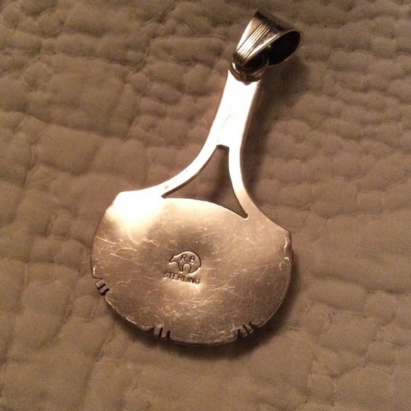 Lapis and Turquoise Pendant, 925 Silver, Womens~EUC - Picture 3 of 5